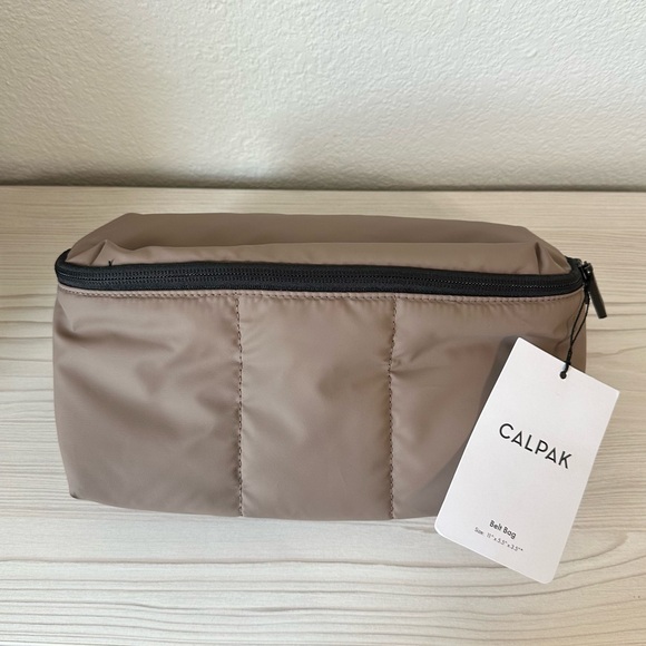 NWT CALPAK Luka Belt Bag Chocolate Brown Hazelnut - Picture 3 of 7